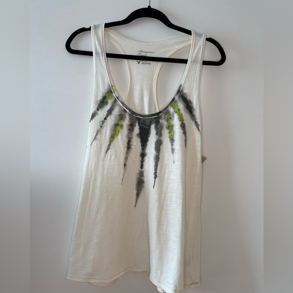 American Eagle Outfitters Women’s Cream Tank Top - Vintage - Size Large - NWT